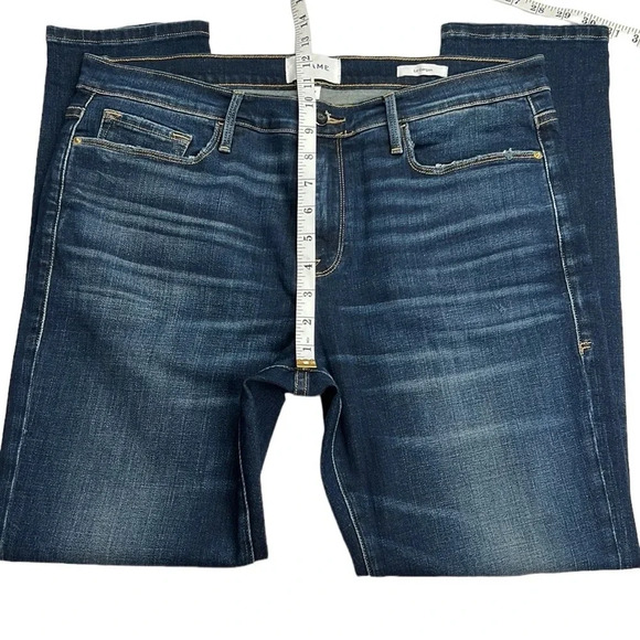 Frame Denim Women’s 30 Le Garçon In‎ Caribou Distressed Stretchy Jean - Picture 9 of 12